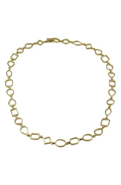 Leslie Paige Mixed Chain Necklace In 14k Yellow Gold