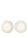 Les-ottomans Engraved Plates (set Of Two) In 白色