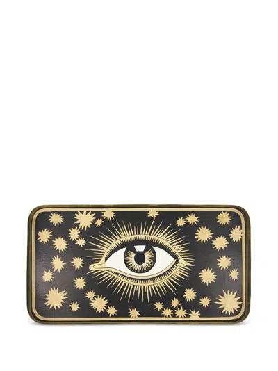 Les-ottomans Black Eye Rectangular Tray