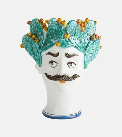 Les-ottomans Cacti Man Vase In Multi