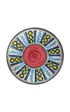 Les-ottomans - Calta Hand-painted Ceramic Dinner Plate - Multi In Multi