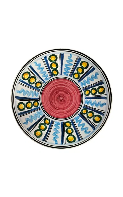 Les-ottomans - Calta Hand-painted Ceramic Dinner Plate - Multi