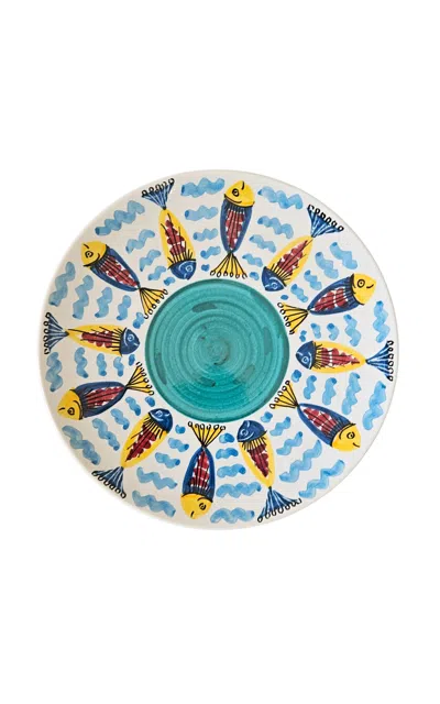 Les-ottomans - Calta Hand-painted Ceramic Dinner Plate - Multi