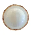 Les-ottomans Ceramic Bamboo Bowl In Multi