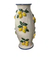 Les-ottomans Ceramic Lemon Vase In Multi