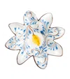 Les-ottomans Ceramic Positano Lemons Starter Plate In Multi