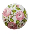 Les-ottomans Ceramic The Roses Plate In Multi