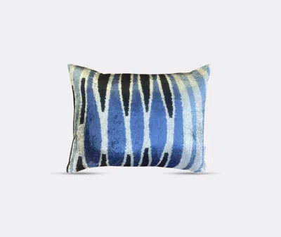 Les-ottomans Cushions Multicolour Uni In Blue
