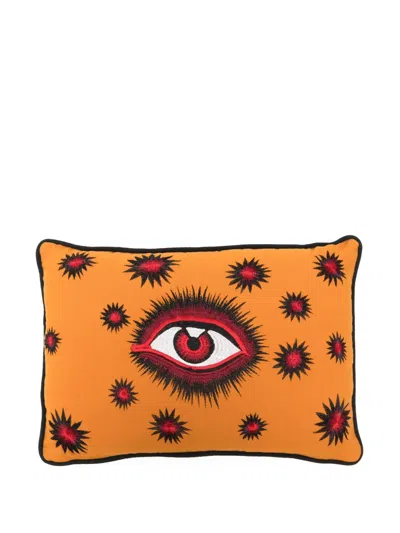 Les-ottomans Eye Cushion (60cm X 40cm) In Orange