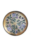 Les-ottomans Floral-print Tray (35cm) In Gold
