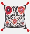 Les-ottomans Bedrucktes Kissen Aus Baumwoll-canvas In Multicolor
