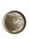 Les-ottomans Hand-painted Tray (36cm) In Gold