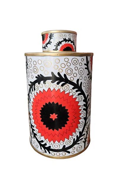 Les-ottomans - Hand-painted Decorative Iron Vase - Small - Multi