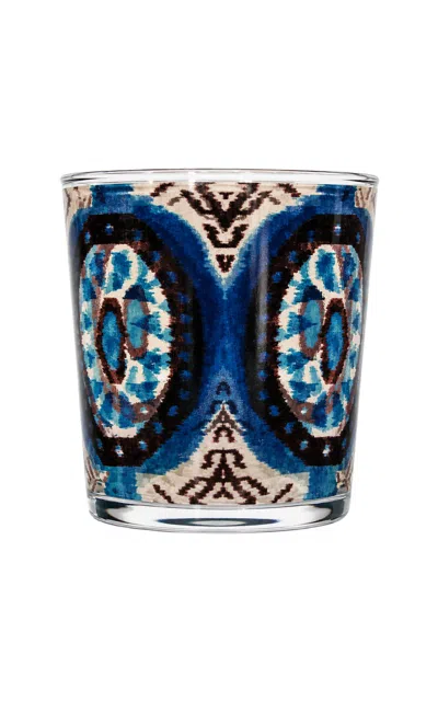 Les-ottomans - Ikat Glass Tumbler - Blue