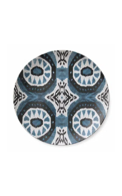 Les-ottomans - Ikat Porcelain Cereal Bowl - Blue