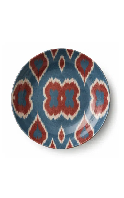 Les-ottomans - Ikat Porcelain Cereal Bowl - Multi