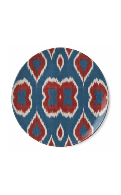 Les-ottomans - Ikat Porcelain Charger Plate - Multi