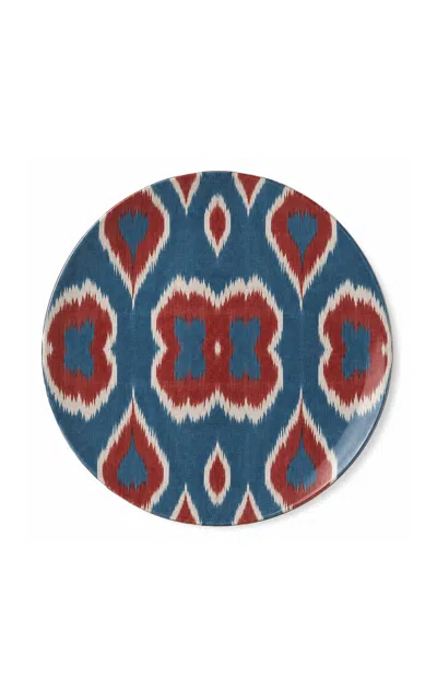 Les-ottomans - Ikat Porcelain Salad Plate - Multi