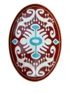 Les-ottomans Iron Ikat Hand-painted Tray