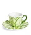 Les-ottomans Lily Of The Valley Coffee Cup And Saucer