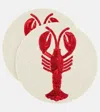 Les-ottomans Set Lobster Aus Zwei Tischsets In Multicolor
