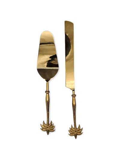 Les-ottomans Serving And Trays Multicolour Uni In Gold