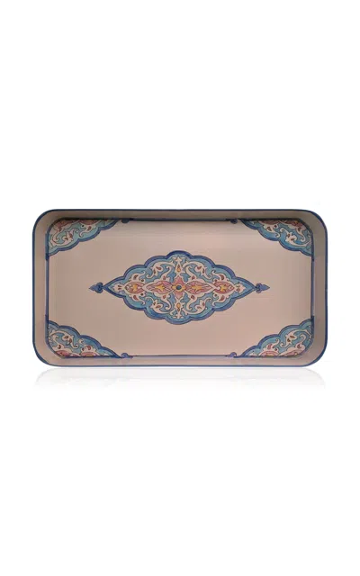Les-ottomans - Persian Hand-painted Decorative Iron Tray - Multi