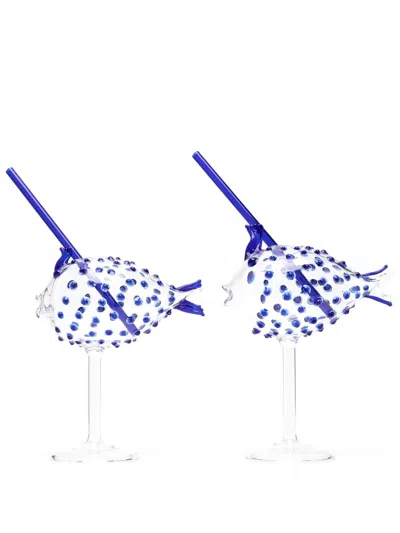 Les-ottomans Shaped Glasses In White