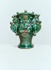 Les-ottomans Sicilian Vase In Green