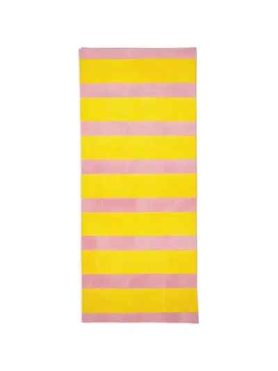 Les-ottomans Striped Block Print Tablecloth In Multi