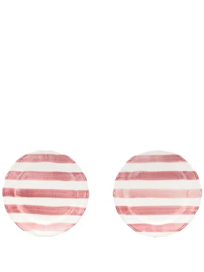LES-OTTOMANS STRIPED PLATE SET