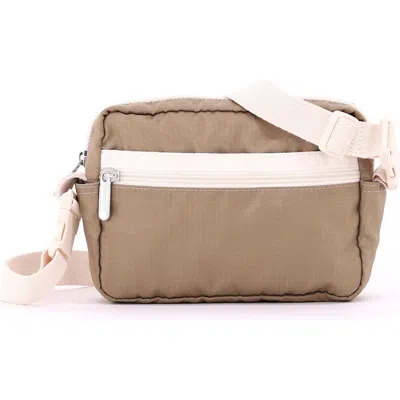 Lesportsac Candace Convertible Nylon Crossbody Strap In Dark Khaki/sandbar