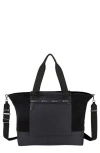 Lesportsac Canvas East/west Tote In Black
