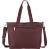 Lesportsac Carryall Zip Tote Bag In Burgundy