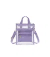 Lesportsac Clear Mini North/south Tote In Purple