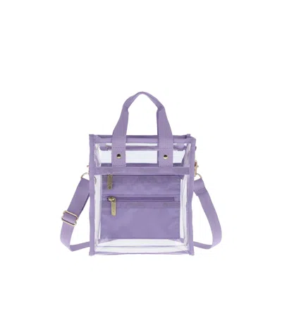 Lesportsac Clear Mini North/south Tote In Purple