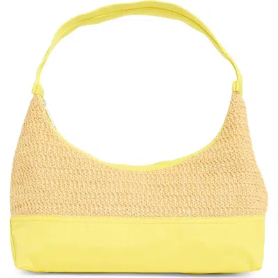 Lesportsac Colorblock Raffia Shoulder Bag In Yellow