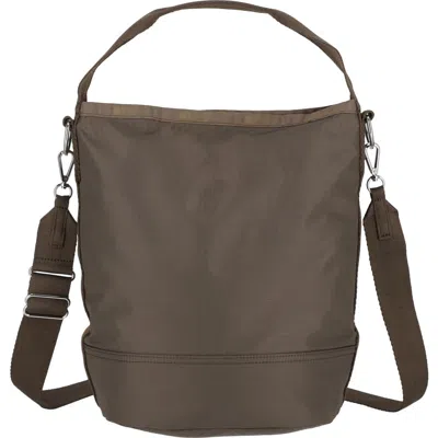 Lesportsac Convertible Nylon Bucket Bag In Brown