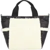 Lesportsac Faux Shearling Tote Bag In Neutral