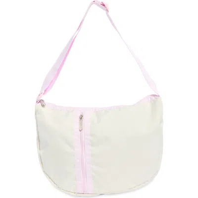 Lesportsac Hobo Sling Shoulder Bag In Meringue/ Pale Pink