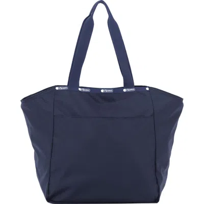 Lesportsac Janis Top Zip Tote Bag In Classic Navy L