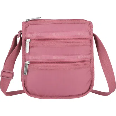 Lesportsac Medium 3 Zip Crossbody Bag In Purple