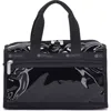 Lesportsac Mir Mini Metallic Duffle Bag In Black