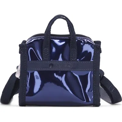 Lesportsac Mirror Micro Top Handle Bag In Blue
