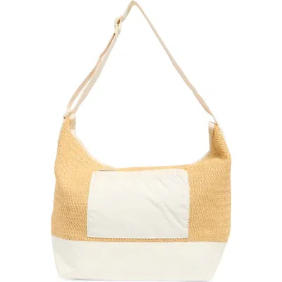 Lesportsac Raffia Large Shoulder Bag In Sand