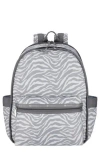 Lesportsac Route Backpack In Alloy Zebra