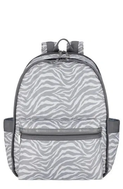 Lesportsac Route Backpack In Alloy Zebra