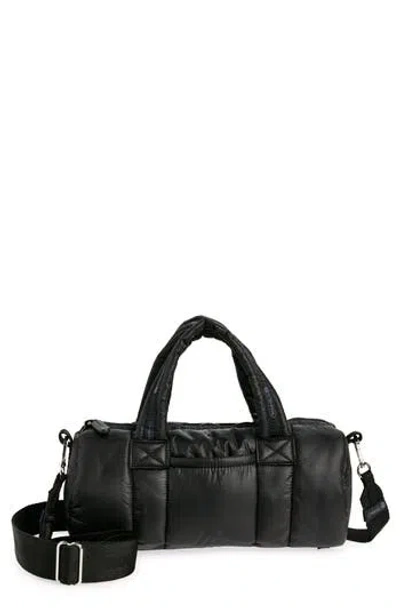 Lesportsac Sheen Quilted Duffle Bag In Black