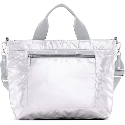 Lesportsac Small Convertible Zip Top Tote Bag In Silver