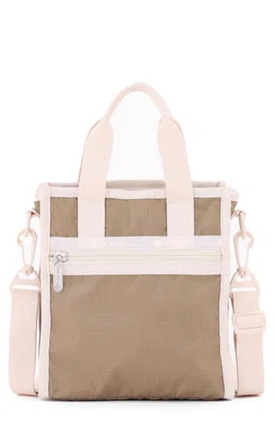Lesportsac Top Mini Tote In Dark Khaki/sandbar L